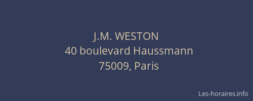 J.M. WESTON