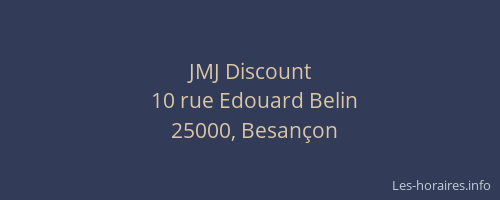 JMJ Discount
