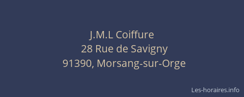 J.M.L Coiffure