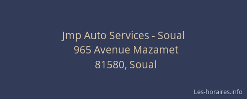 Jmp Auto Services - Soual