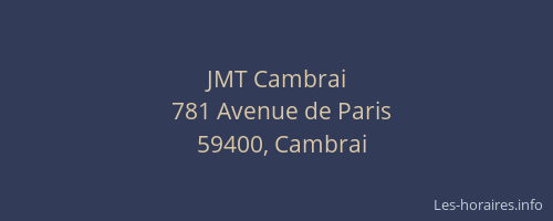 JMT Cambrai