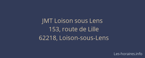 JMT Loison sous Lens