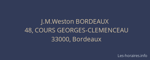J.M.Weston BORDEAUX