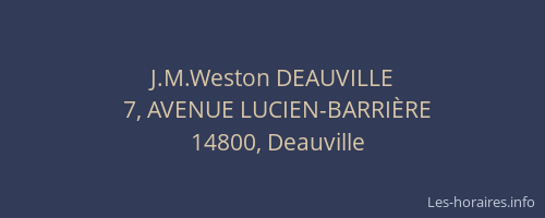 J.M.Weston DEAUVILLE