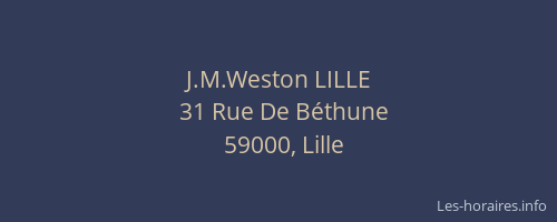 J.M.Weston LILLE