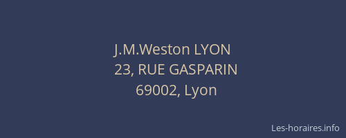 J.M.Weston LYON