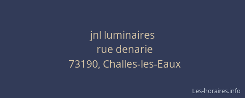 jnl luminaires