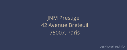 JNM Prestige