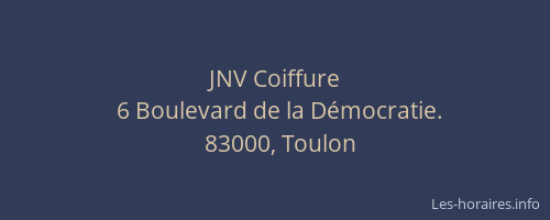 JNV Coiffure