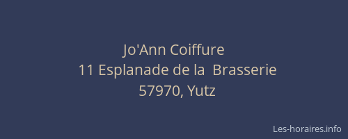 Jo'Ann Coiffure