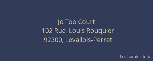 Jo Too Court