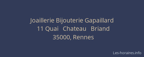 Joaillerie Bijouterie Gapaillard