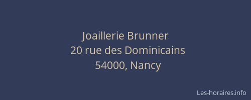 Joaillerie Brunner
