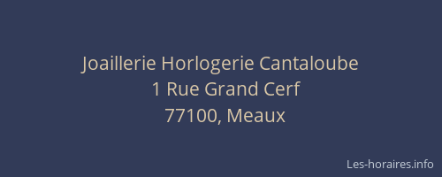 Joaillerie Horlogerie Cantaloube
