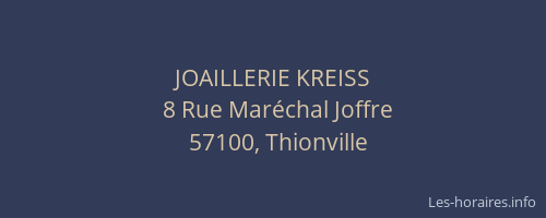 JOAILLERIE KREISS