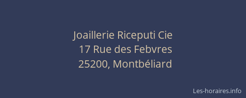 Joaillerie Riceputi Cie