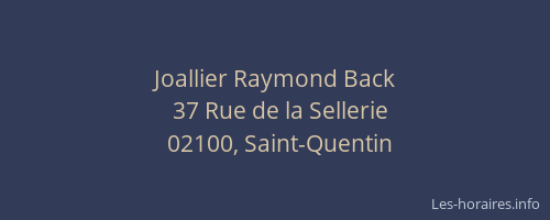Joallier Raymond Back