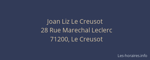 Joan Liz Le Creusot