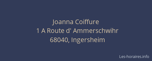 Joanna Coiffure