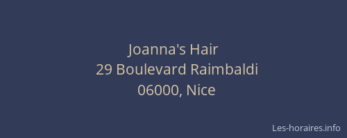 Joanna's Hair