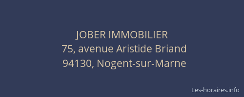 JOBER IMMOBILIER