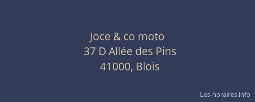 Joce & co moto