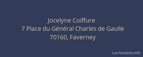 Jocelyne Coiffure