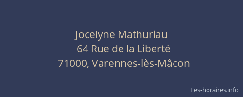 Jocelyne Mathuriau