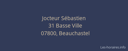 Jocteur Sébastien