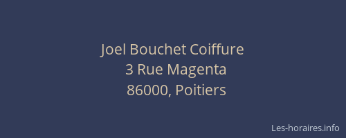 Joel Bouchet Coiffure