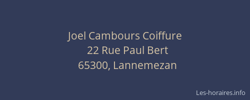 Joel Cambours Coiffure