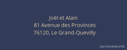 Joël et Alain
