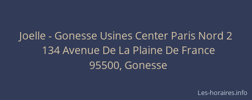 Joelle - Gonesse Usines Center Paris Nord 2
