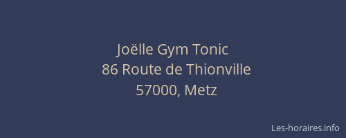 Joëlle Gym Tonic