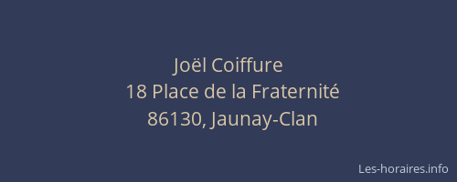 Jo&euml;l Coiffure