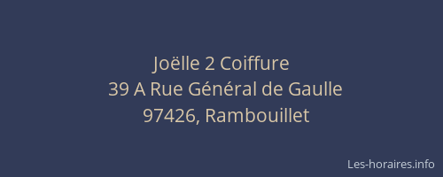 Jo&euml;lle 2 Coiffure
