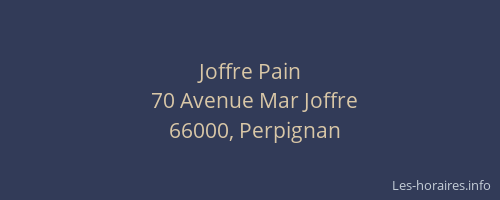 Joffre Pain