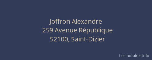 Joffron Alexandre