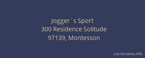 Jogger&acute;s Sport