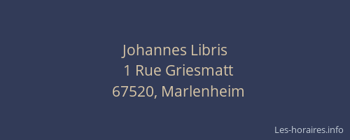 Johannes Libris