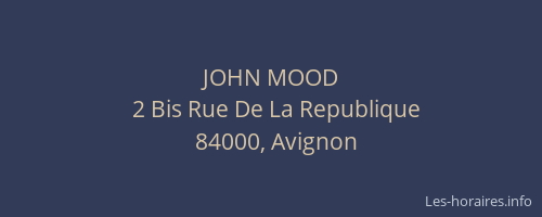 JOHN MOOD