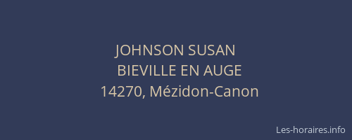 JOHNSON SUSAN