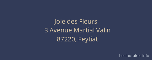 Joie des Fleurs