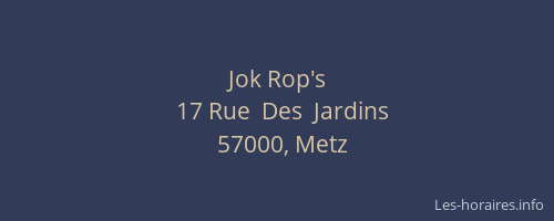 Jok Rop's
