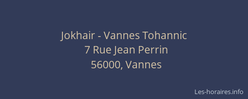 Jokhair - Vannes Tohannic