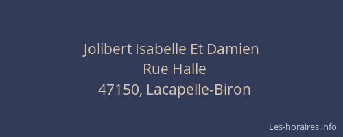Jolibert Isabelle Et Damien