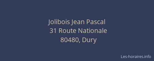Jolibois Jean Pascal