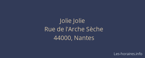 Jolie Jolie