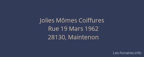 Jolies M&ocirc;mes Coiffures