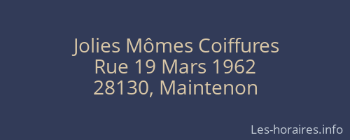 Jolies Mômes Coiffures